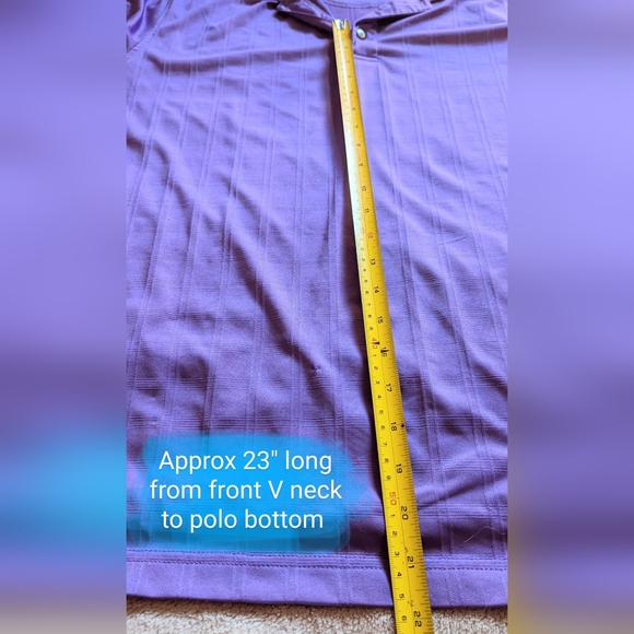 Kirkland Size Lg Men's, GUC purple square pattern polo shirt 🤩HOST PICK🤩 - Picture 5 of 14